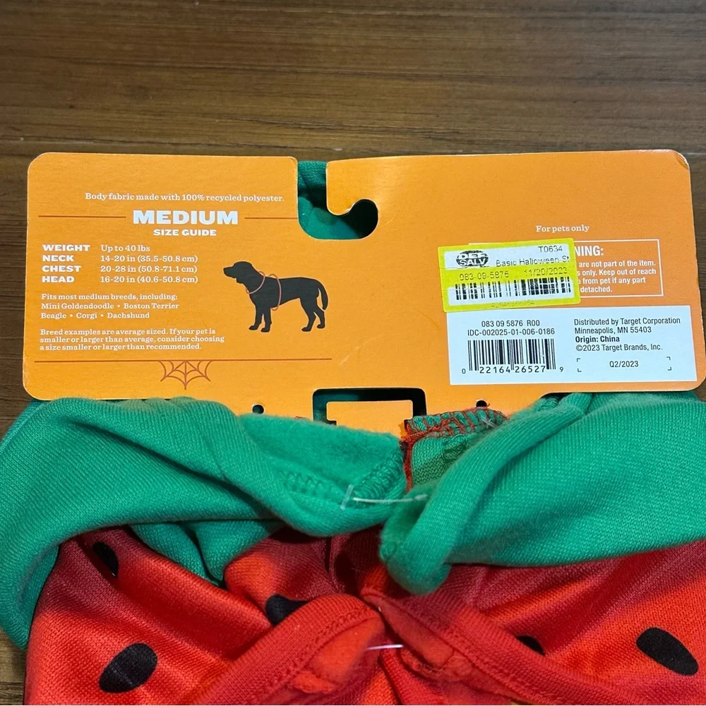 Target‎ Hyde & EEK! Boutique Dog Strawberry Costume – Size M or XL – NWT